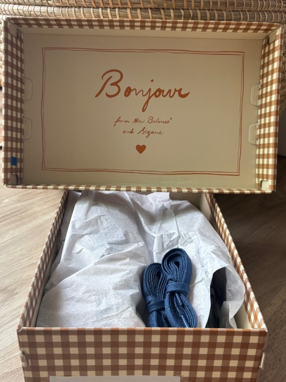 Sezane Sézane X New Balance Ecru / Brown - Size US 7 - Picture 4 of 5